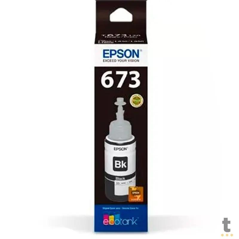 Refil De Tinta Epson T673120 - Preto Para L800 L805 L810 L1800 Truedata