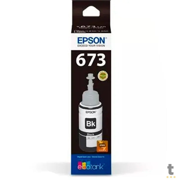 Refil De Tinta Epson T673120 - Preto Para L800 L805 L810 L1800