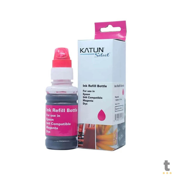 Refil De Tinta Katun P/ Impressoras Epson T544320 70ml - Magenta - P/ L3110 L3210 L3150 L3250 L5190 L5290 L5590