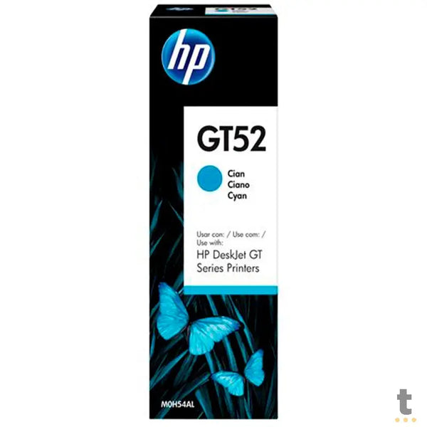 Refil De Tinta Original Hp Gt52 M0h54al - Ciano