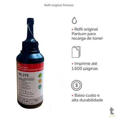 Refil de Toner Original Pantum RK-219 Preto - P/ P2509W M6559NW