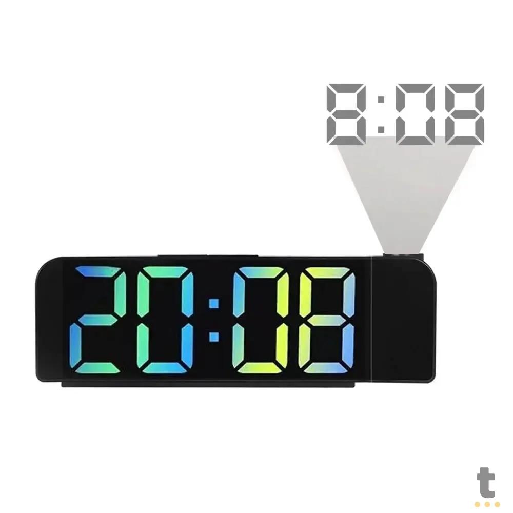 Relogio De Mesa Led Digital Lelong Led Color - LE-8138 Truedata