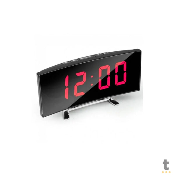 Relogio De Mesa / Parede Espelhado Led Digital - DT-6507