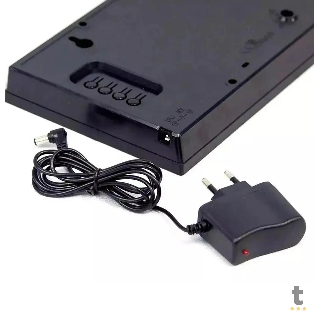 Relogio De Parede Led Digital C/ Data e Temperatura - JH3615 Truedata