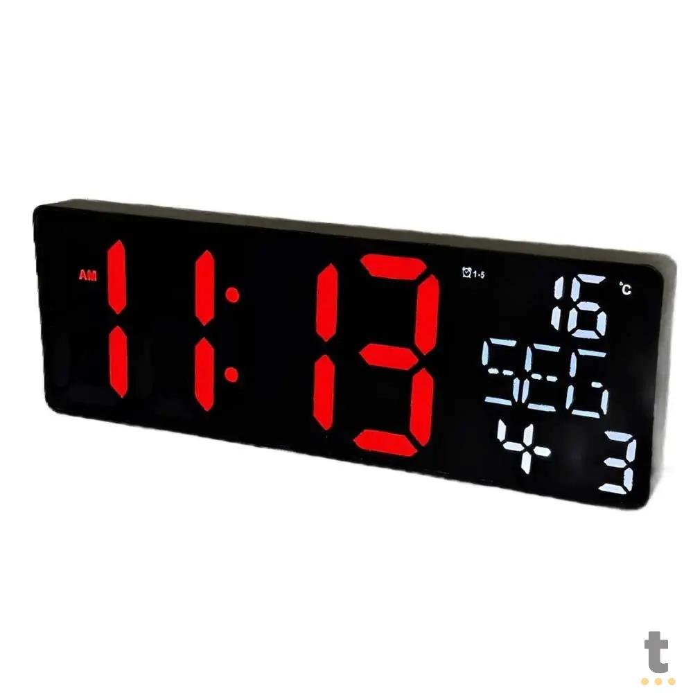 Relogio De Parede Led Digital Lelong C/ Controle Remoto - LE-2170 Truedata