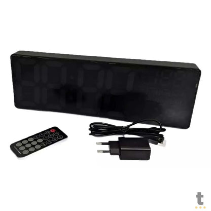 Relogio De Parede Led Digital Lelong C/ Controle Remoto - LE-2170 Truedata