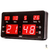 Relogio De Parede Led Digital Lelong C/ Data e Temperatura - LE-2115 Truedata
