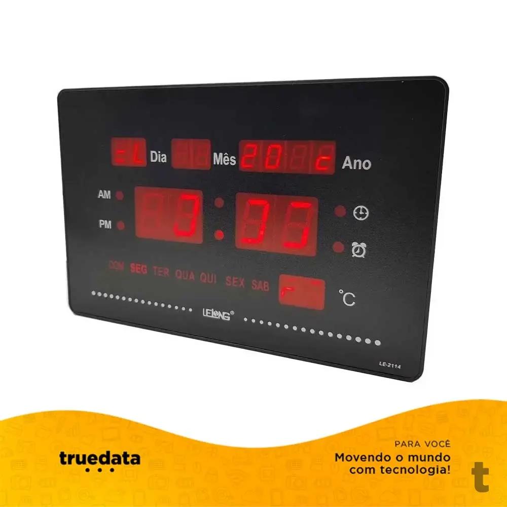 Relogio De Parede Led Digital Lelong LE-2114 Truedata