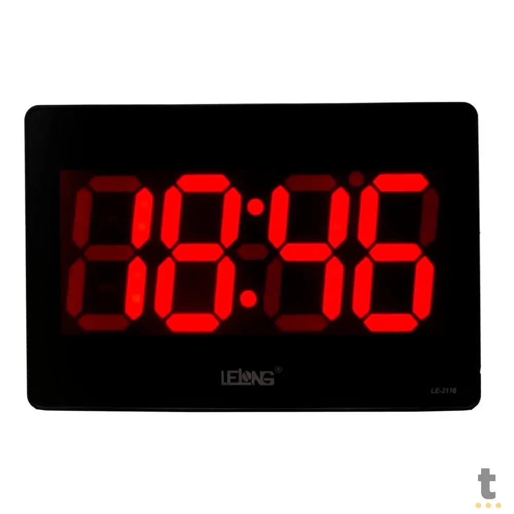 Relogio De Parede Led Digital Lelong - LE-2116 Truedata
