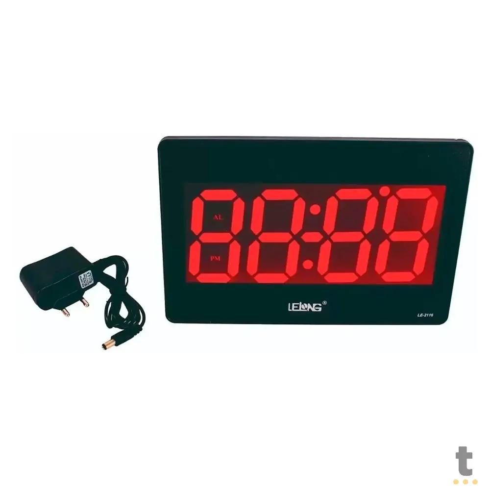 Relogio De Parede Led Digital Lelong - LE-2116 Truedata