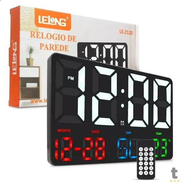 Relogio De Parede Led Digital Lelong - LE-2120