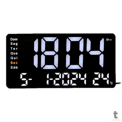 Relogio De Parede Led Digital Lelong - LE-2167 Truedata