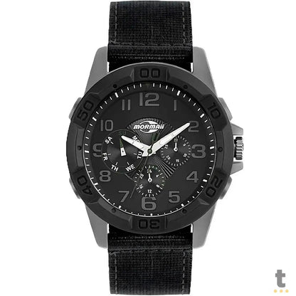 Relógio de Pulso Analogico Casual Preto C/ Pulseira em Nylon - MO6P29AO/8C Truedata