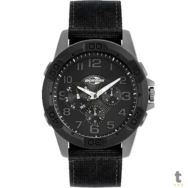 Relógio de Pulso Analogico Casual Preto C/ Pulseira em Nylon - MO6P29AO/8C