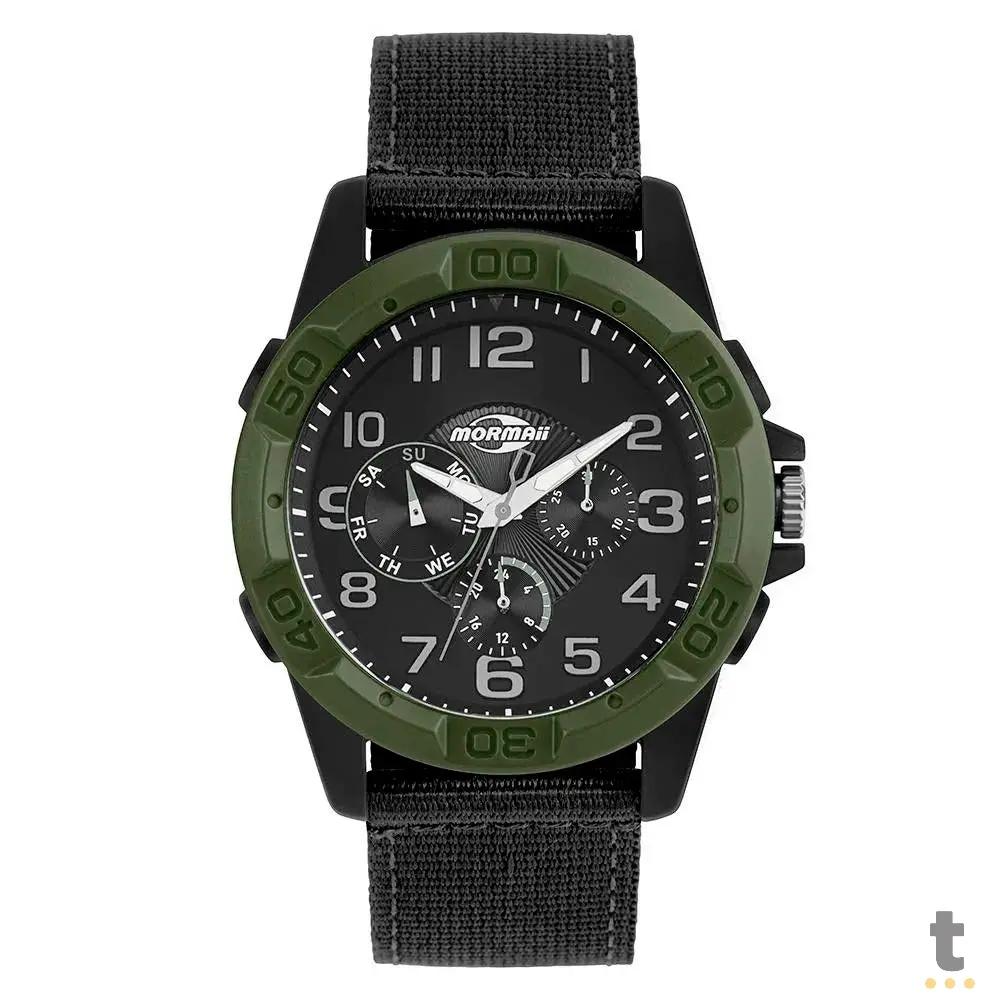 Relógio de Pulso Analogico Casual Verde / Preto - MO6P29AN/8P Truedata