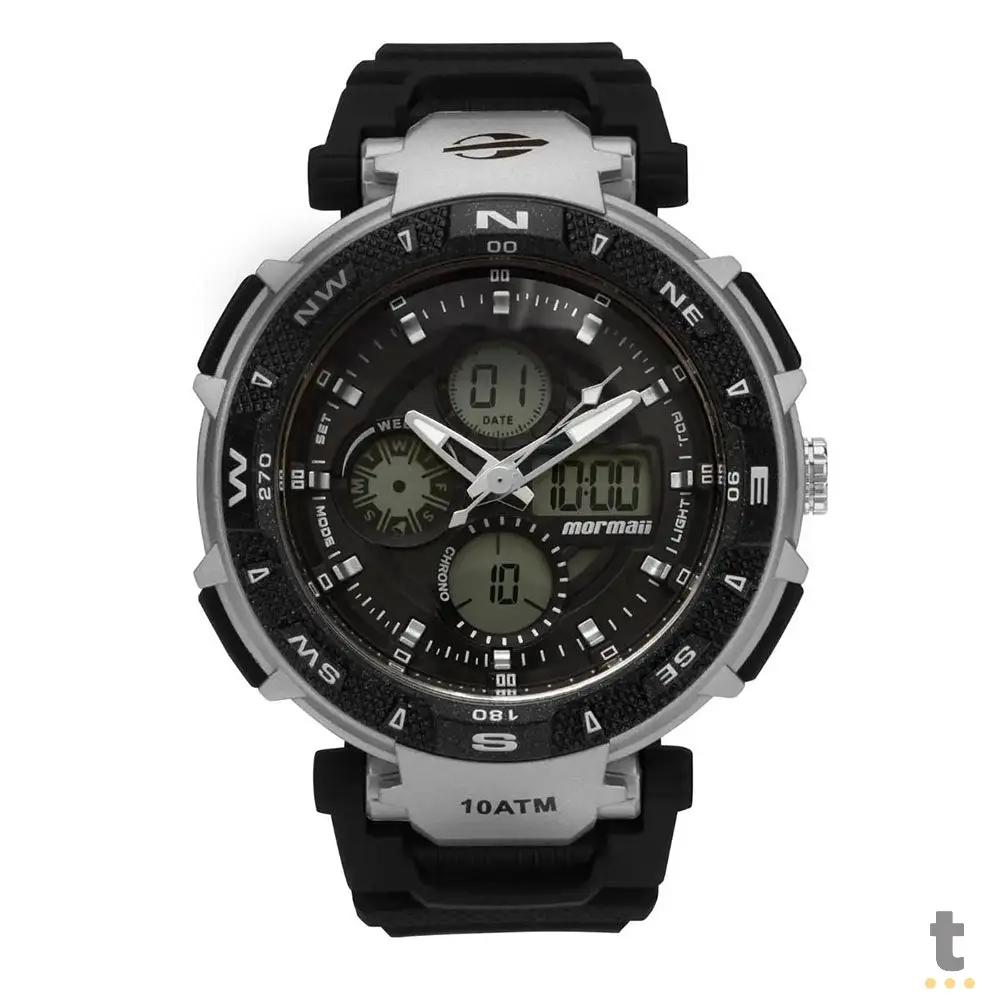 Relógio de Pulso Analogico Digital Mormaii em Polímero Preto - MO0540A/8P Truedata