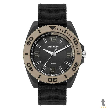 Relógio de Pulso Analogico Mormaii Casual Bege / Preto - MO2035LP/8P Truedata