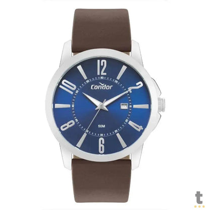 Relógio de Pulso Condor Azul C/ Pulseira Marrom - CO2115MYA/5A Truedata