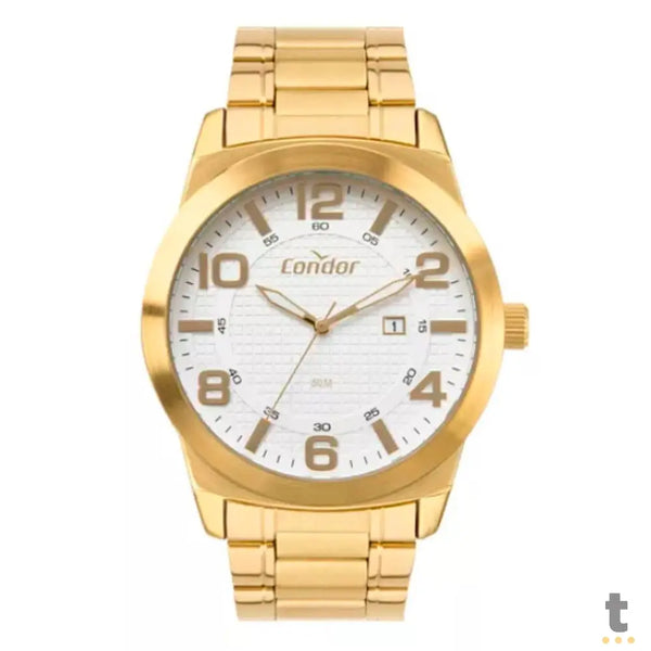 Relógio de Pulso Condor Branco / Dourado - CO2115MWK/4K