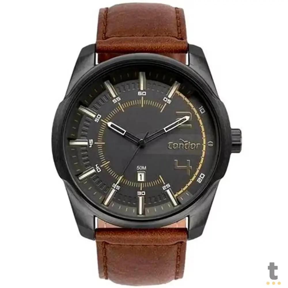 Relógio de Pulso Condor Cinza C/ Pulseira Marrom - CO2115MWH/3M Truedata