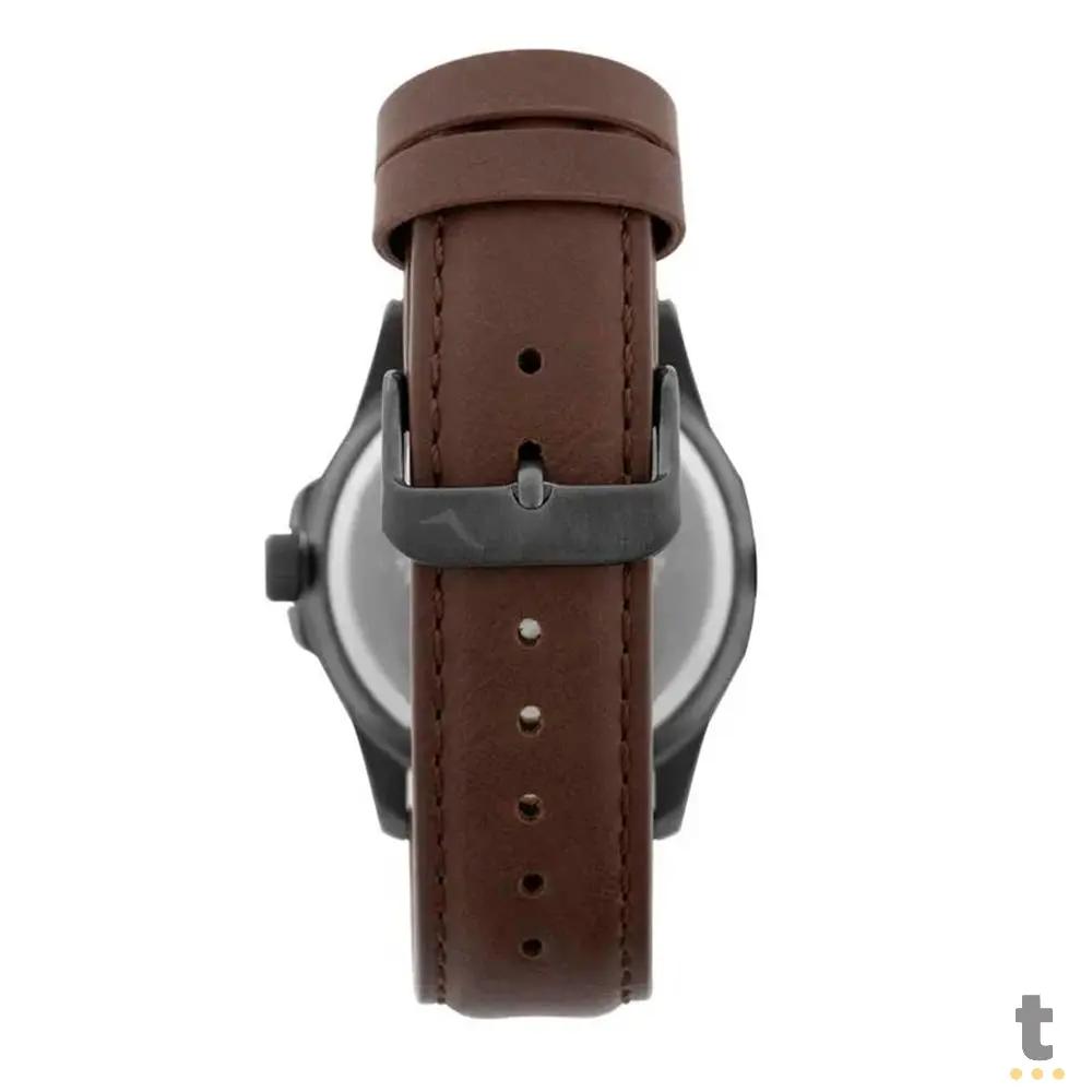 Relógio de Pulso Condor Cinza C/ Pulseira Marrom - CO2115MZA/4F Truedata