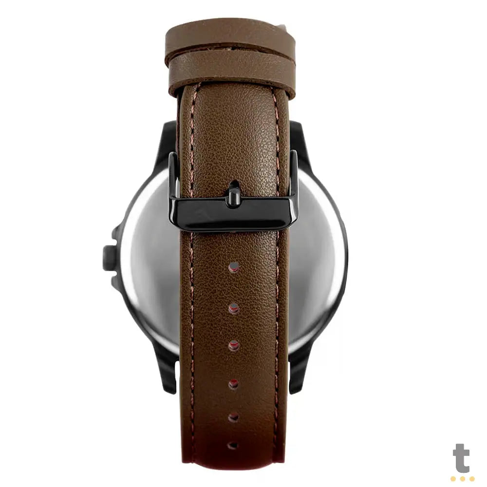 Relógio de Pulso Condor Militar Grafite C/ Pulseira Marrom - CO2035NGE/5P Truedata