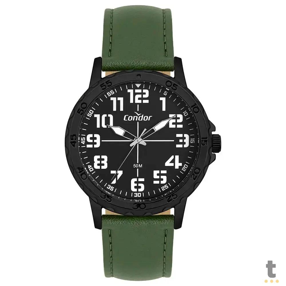 Relógio de Pulso Condor Militar Preto C/ Pulseira Verde - CO2035NGF/5P Truedata