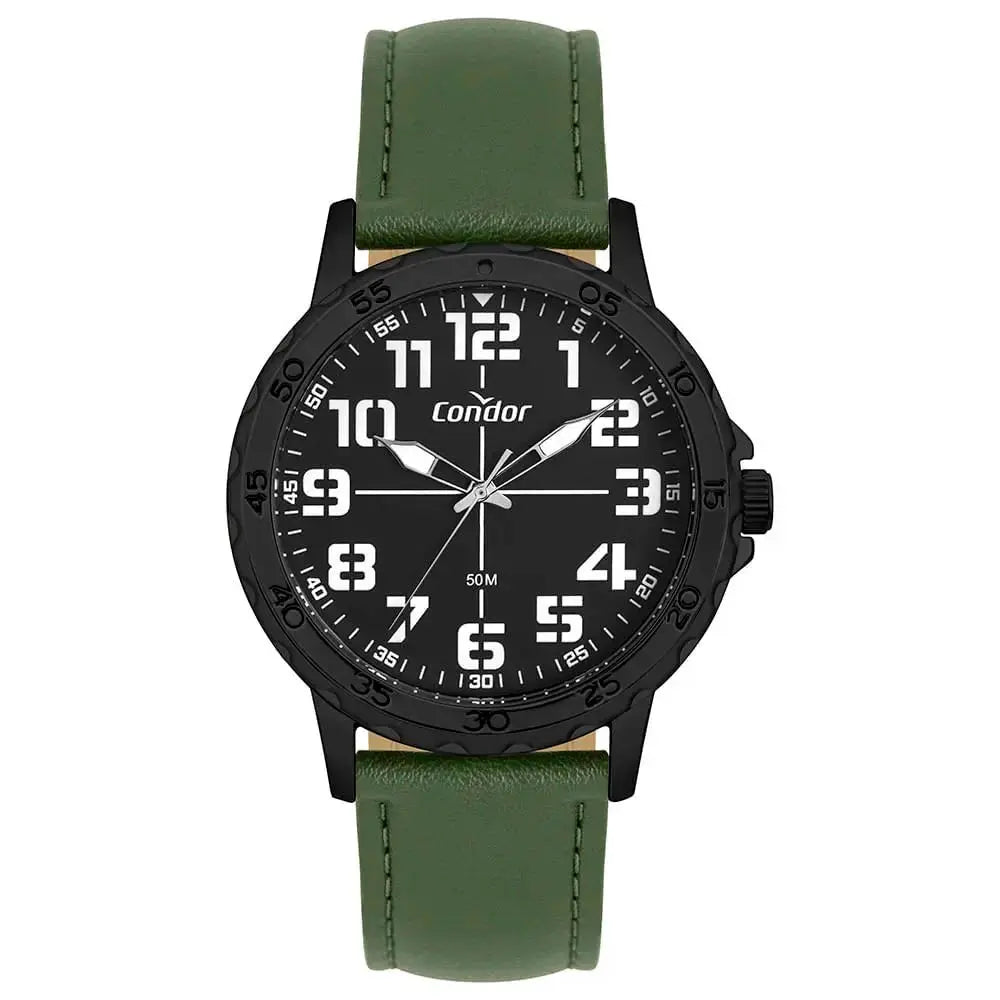 Relógio de Pulso Condor Militar Preto C/ Pulseira Verde - CO2035NGF/5P Truedata