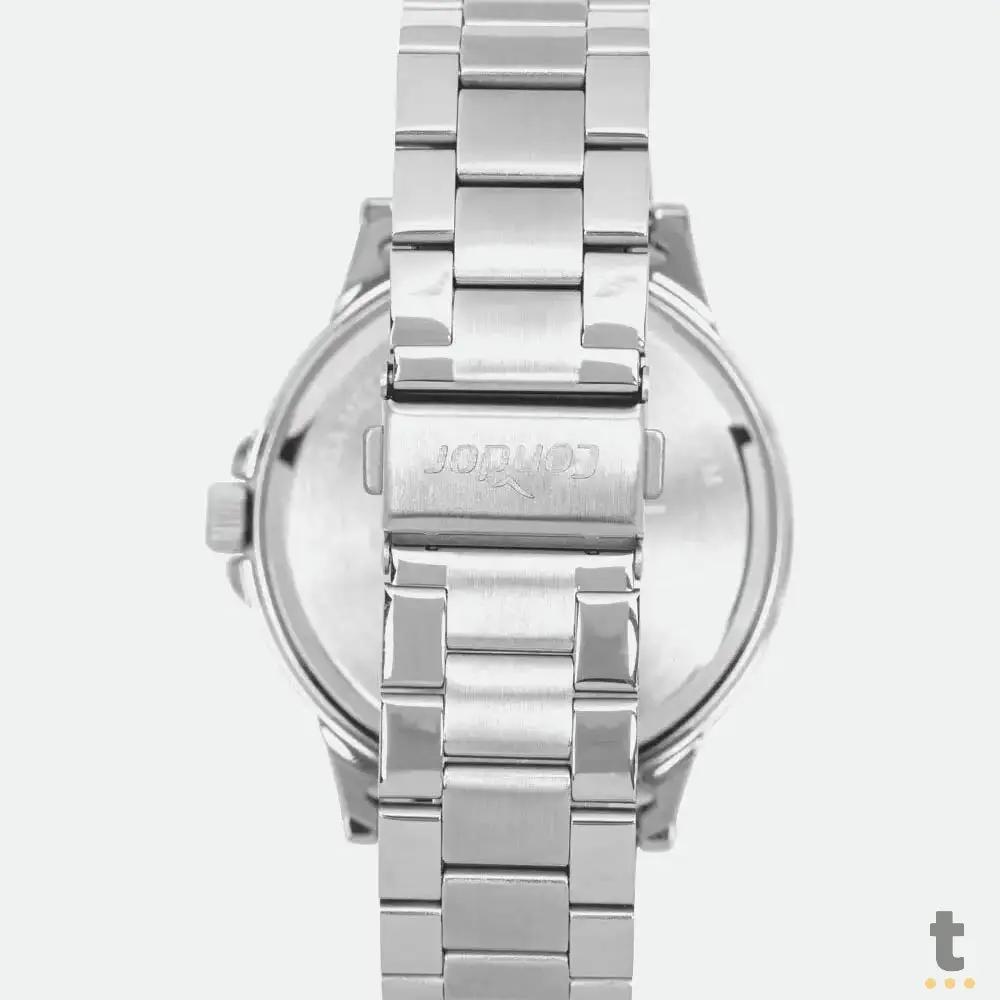 Relógio de Pulso Condor Preto C/ Pulseira em Aço - CO2115MXV/4P Truedata