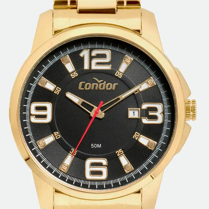Relógio de Pulso Condor em Preto / Dourado - CO2115MWY/4P Truedata