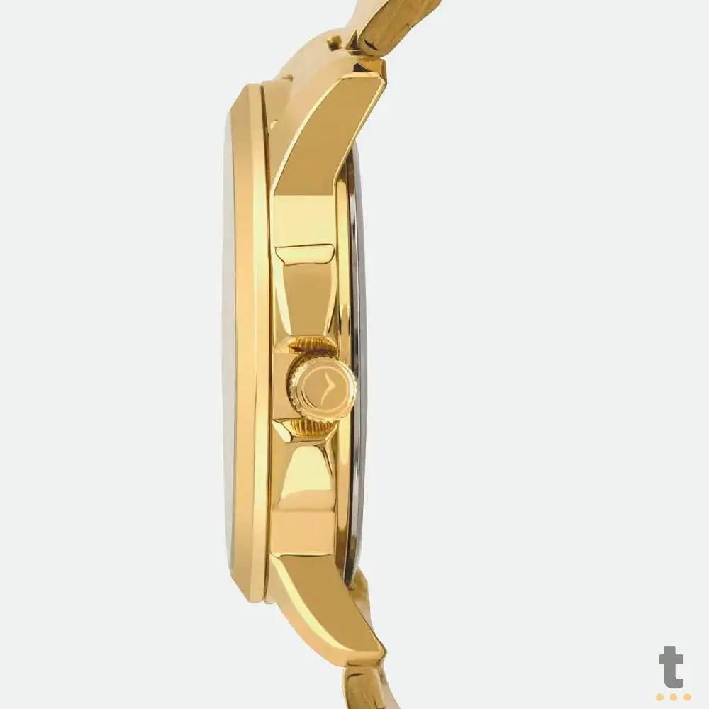 Relógio de Pulso Condor em Preto / Dourado - CO2115MWY/4P Truedata