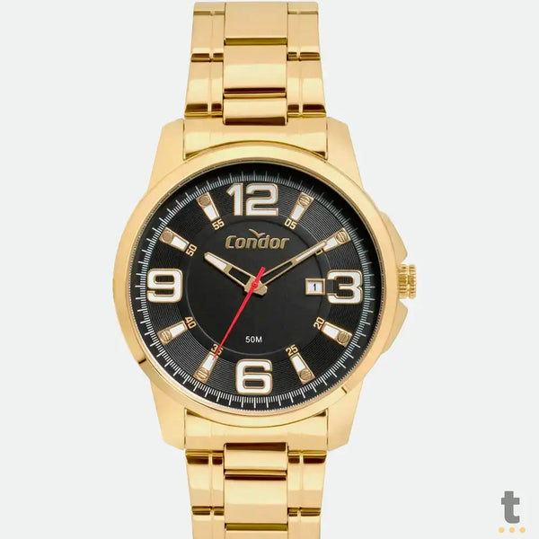 Relógio de Pulso Condor em Preto / Dourado - CO2115MWY/4P