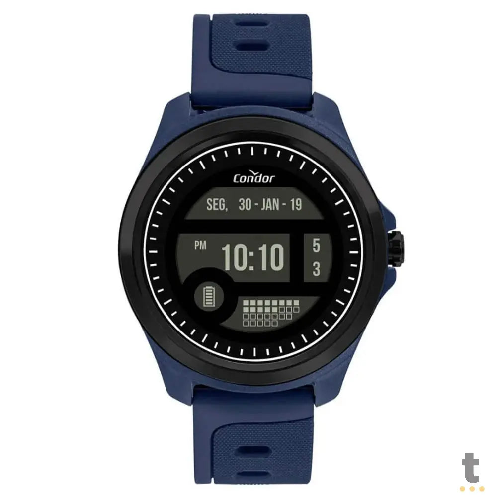 Relógio de Pulso Digital Condor Preto / Azul - COKW05CAA/8AN Truedata