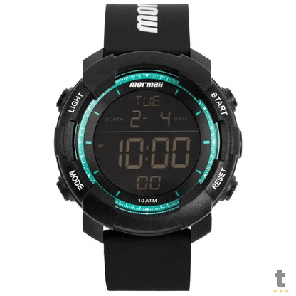 Relógio de Pulso Digital Mormaii Action em Silicone Preto - MO0705AA/8A Truedata