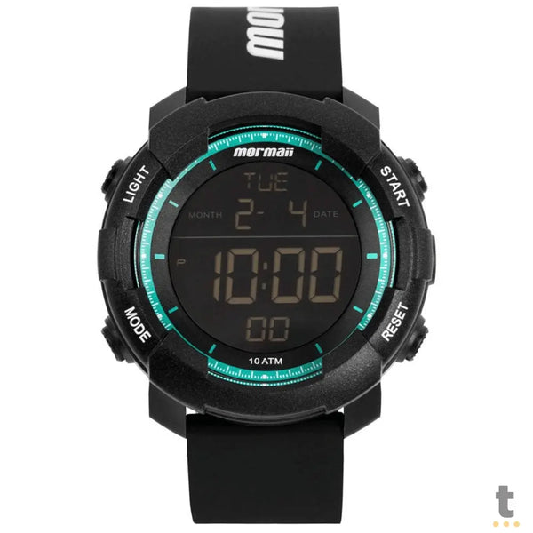Relógio de Pulso Digital Mormaii Action em Silicone Preto - MO0705AA/8A