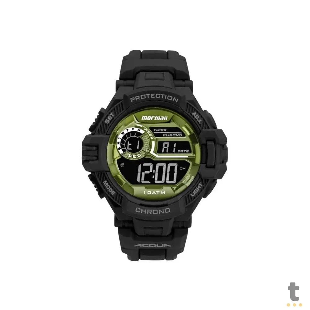 Relógio de Pulso Digital Mormaii Action em Silicone Preto - MO1134AB/8V Truedata