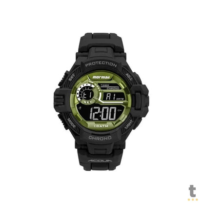 Relógio de Pulso Digital Mormaii Action em Silicone Preto - MO1134AB/8V Truedata