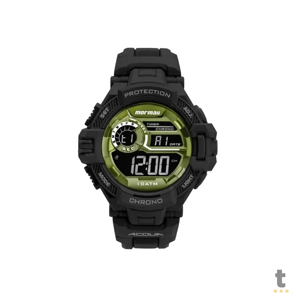 Relógio de Pulso Digital Mormaii Action em Silicone Preto - MO1134AB/8V Truedata