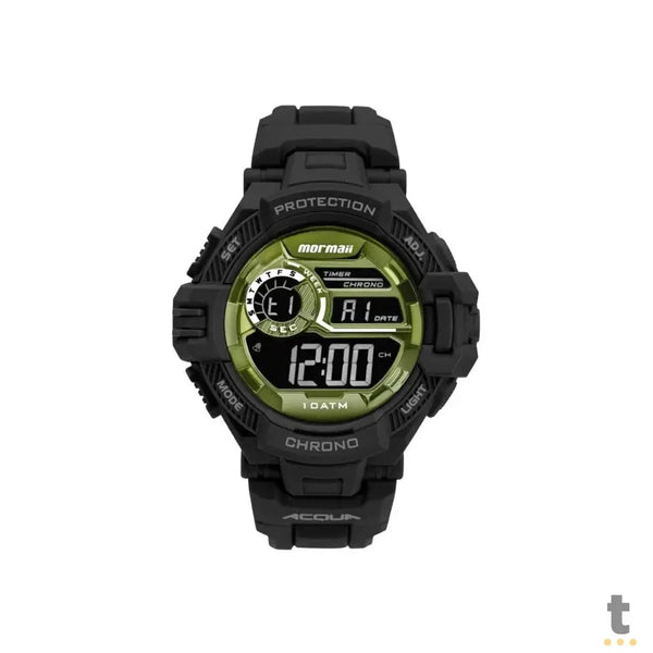 Relógio de Pulso Digital Mormaii Action em Silicone Preto - MO1134AB/8V