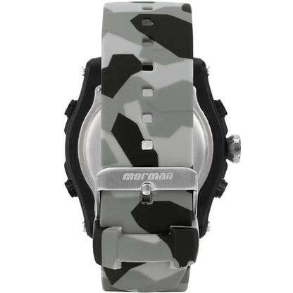 Relógio de Pulso Digital Mormaii Urban Militar em Silicone Preto/Cinza - MO10900B/8F Truedata