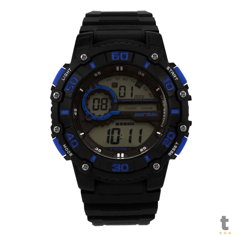 Relógio de Pulso Digital Mormaii Wave em Silicone Preto - MO03260/8A Truedata
