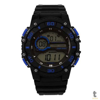 Relógio de Pulso Digital Mormaii Wave em Silicone Preto - MO03260/8A Truedata