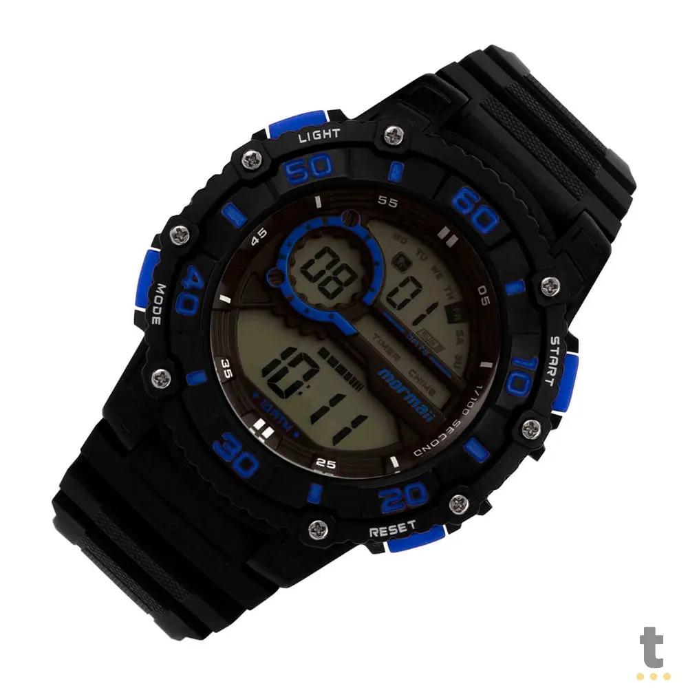 Relógio de Pulso Digital Mormaii Wave em Silicone Preto - MO03260/8A Truedata