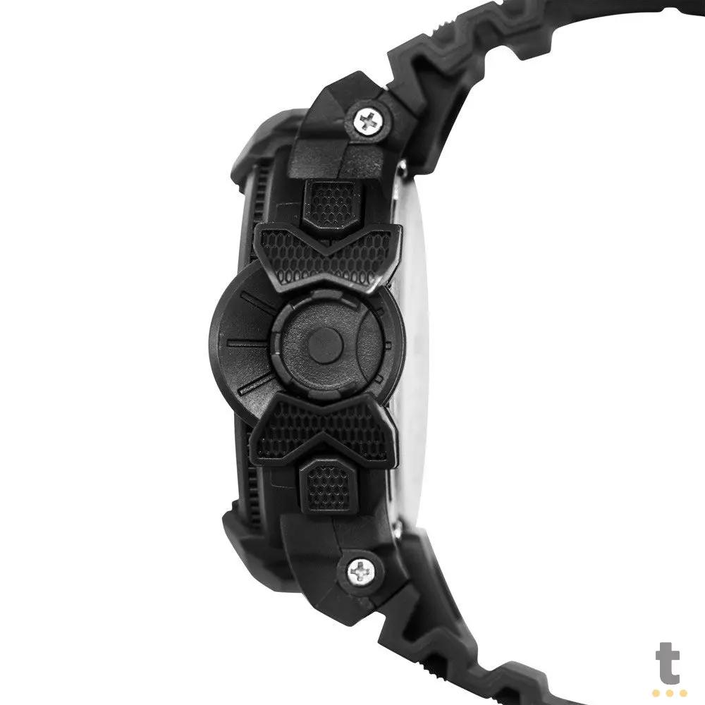 Relógio de Pulso Digital Technos Flamengo em Polimero Preto - FLAMO3660AB/8P Truedata