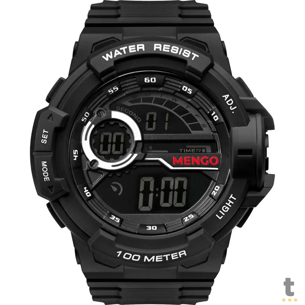 Relógio de Pulso Digital Technos Flamengo em Polimero Preto - FLAMO3660AB/8P Truedata