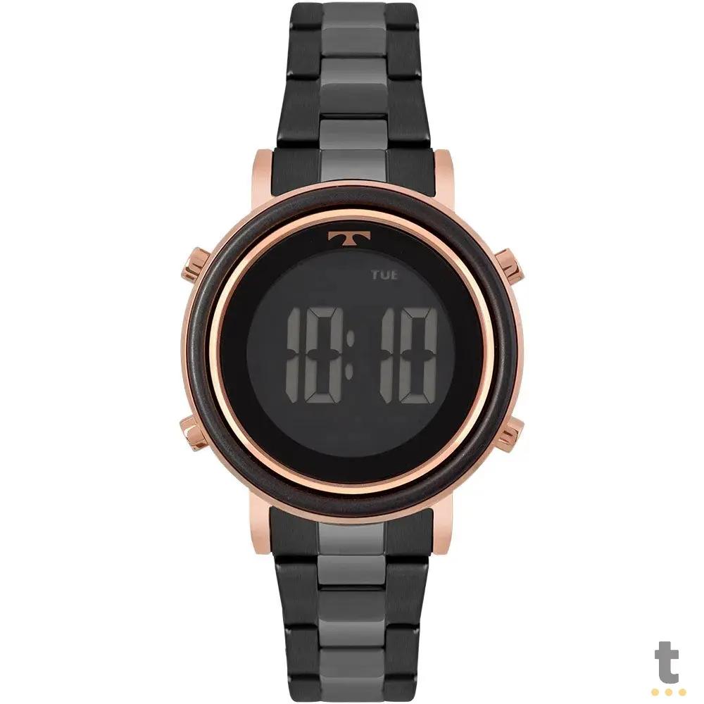 Relógio de Pulso Digital Technos Trend Bicolor em Aço Preto - BJ3059AA/5P Truedata