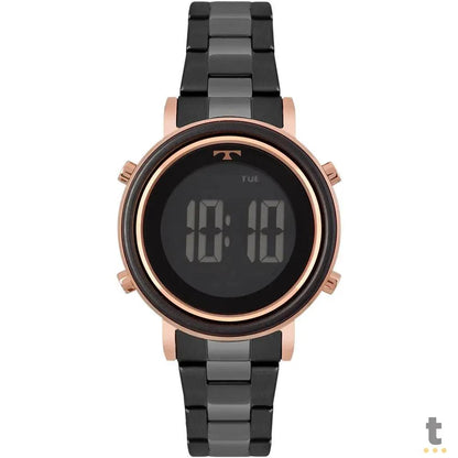 Relógio de Pulso Digital Technos Trend Bicolor em Aço Preto - BJ3059AA/5P Truedata