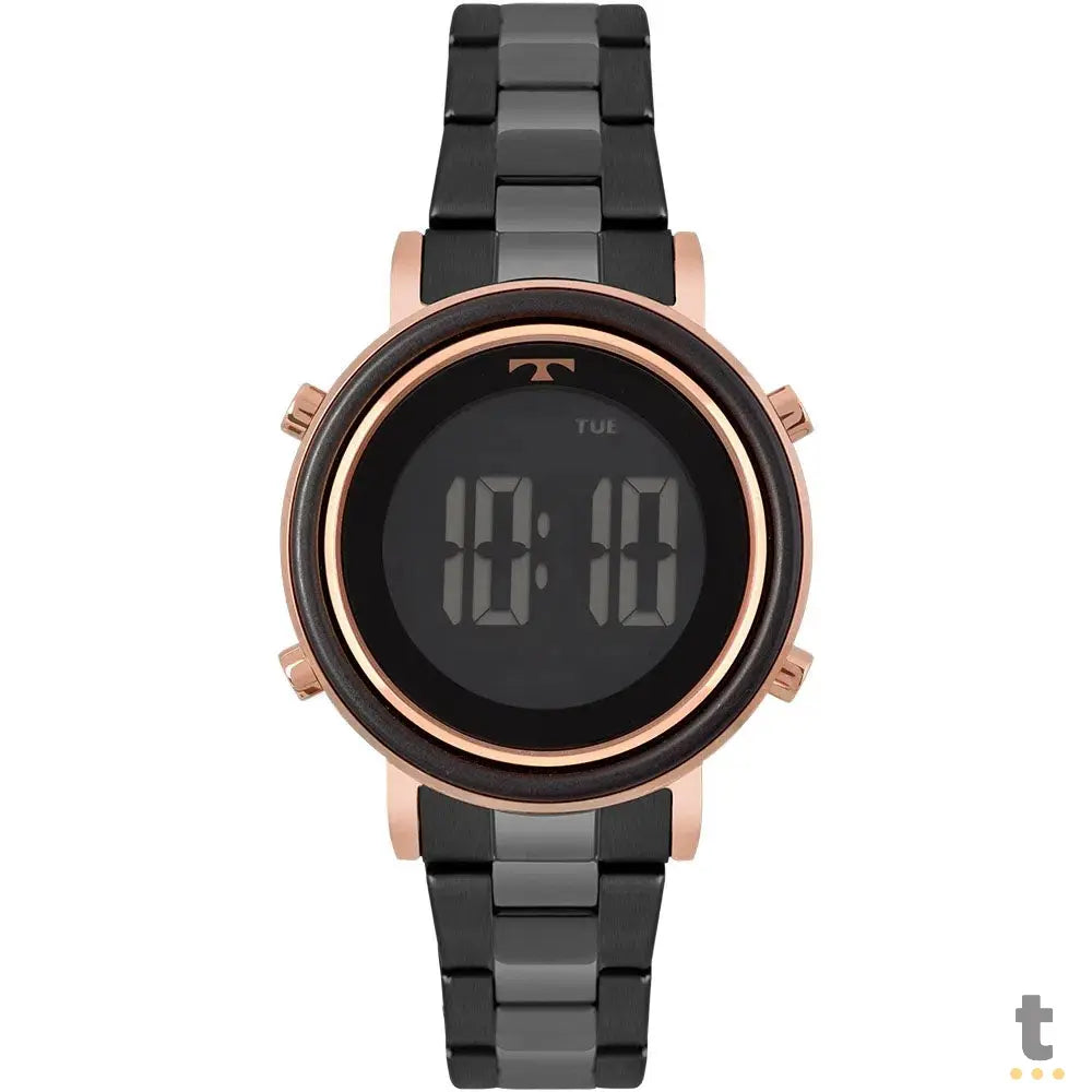 Relógio de Pulso Digital Technos Trend Bicolor em Aço Preto - BJ3059AA/5P Truedata