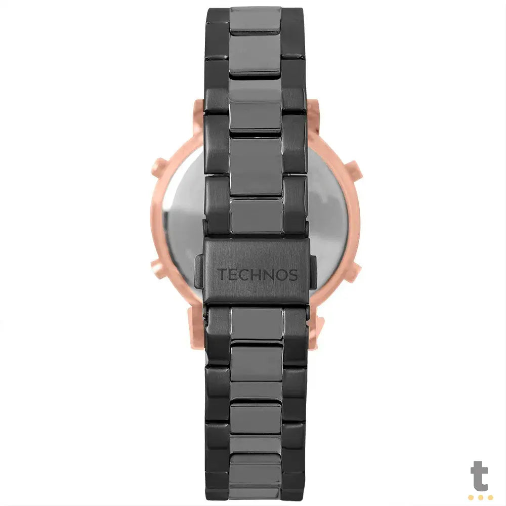Relógio de Pulso Digital Technos Trend Bicolor em Aço Preto - BJ3059AA/5P Truedata