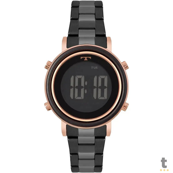 Relógio de Pulso Digital Technos Trend Bicolor em Aço Preto - BJ3059AA/5P